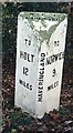 Old Milepost by the B1149, Holt Road, Haveringland Parish