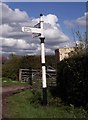 Old Direction Sign - Signpost by Sandle Bridge Lane, Knutsford Parish