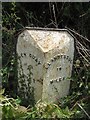 Old Milepost by the A486, south of Synod Inn, Llanarth Parish