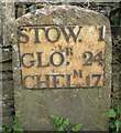 Old Milestone by the B4068, Lower Swell, Swell Parish