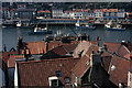 Whitby rooftops and harbour