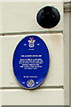 SY2489 : Mansion House 1806 blue plaque, Beach Road, Seaton by Jaggery