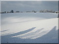 Undulating snowy field off Coke?s Lane