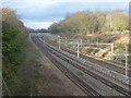 The West Coast Main line seen from Little Oxhey Lane