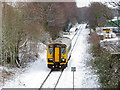 ST1680 : Train near Ty Glas station by Gareth James
