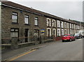 Row of stone houses, Bailey Street, Ton Pentre