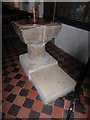 St James the Great, Ewhurst Green: font