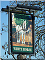 Inn sign, The White Horse, Old Road, Harlow