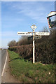 Old Direction Sign - Signpost by the B3145, Oborne Parish