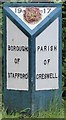 Old Boundary Marker by the A513, Beaconside, Stafford Parish