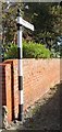 Old Direction Sign - Signpost by the A540, Meols Drive