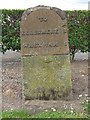 Old Milestone by the A528, Grange Road, Overton Parish