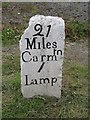 Old Milestone by the A485, Cwmann, Pencarreg Parish