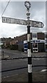 Old Direction Sign - Signpost by the B3055, High Street, West End Parish