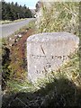 NR6207 : Old Milestone below Torr Dubh, Southend Parish, Kintyre by Milestone Society