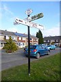 Old Direction Sign - Signpost by High Street, Lytchett Matravers