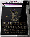 The Corn Exchange name sign, Crickhowell