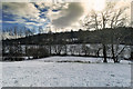 Fields south of the A5 near Maerdy