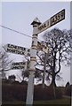 Direction Sign - Signpost by the A359 Mudford Road