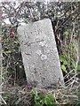 NS4131 : Old Guide Stone by the B730, north of Caldrongill Bridge, Craigie Parish by Milestone Society