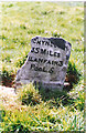 Old Milestone by the A458, eat of Cyfronydd, Castle Caereinion Parish