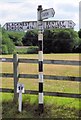 Old Direction Sign - Signpost by Station Road, Binstead Parish