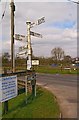 Direction Sign - Signpost on B3139, Blackford