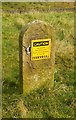 SD8916 : Old Boundary Marker by Nar End, Rochdale Parish by Milestone Society