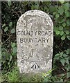 SO2658 : Old Boundary Marker by the A44, Stanner Road, Old Radnor Parish by Milestone Society