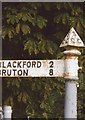 Old Direction Sign - Signpost by the B3145, High Street, Charlton Horethorne Parish