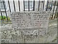 Old Commemorative Stone by the A354, Rodwell Road, Weymouth Parish