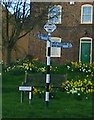 Old Direction Sign - Signpost by Church Street, Whixley Parish