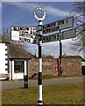 Old Direction Sign - Signpost by the B5288, Clickem, Dacre Parish