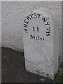 Old Milestone by the A487, Llanon, Llansantffraid Parish