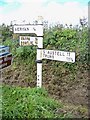 Old Direction Sign - Signpost north east of Veryan, Veryan Parish