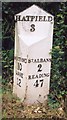 Old Milepost by the A1057, Hatfield Road, Colney Heath Parish