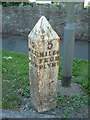 Old Milepost by the B3416, Manor Park Drive, Plymouth Parish