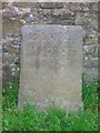 Old Guide Stone between Colne and Skipton, moved to School Lane, Earby