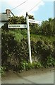 Old Direction Sign - Signpost by Lanxon Crescent, Lanlivery