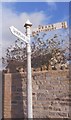 Old Direction Sign - Signpost by Shapwick Road in Westhay