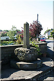SK1777 : Old Central Cross in Great Hucklow main street by Alan Rosevear