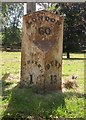 Old Milestone by the A1304, Bury Road, Newmarket Parish