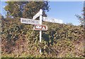 Direction Sign - Signpost by Copplesbury Lane, Hedgestocks