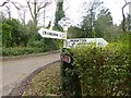 Old Direction Sign - Signpost by Baileys Hill, Wimborne St Giles