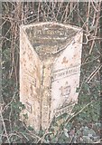 ST7555 : Old Milepost by the A366, Wells Road, Norton St Philip Parish by JR Dowding