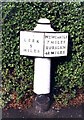 Old Milepost by the A52, Leek Road, Endon and Stanley Parish