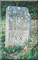 Old Milestone by the A377, Eggesford Forest