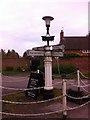 Old Direction Sign - Signpost by the B665, Barton Road, Hexton Parish