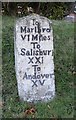 Old Milestone by High Street, Burbage