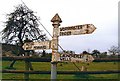 Old Direction Sign - Signpost by High Street, North Wootton